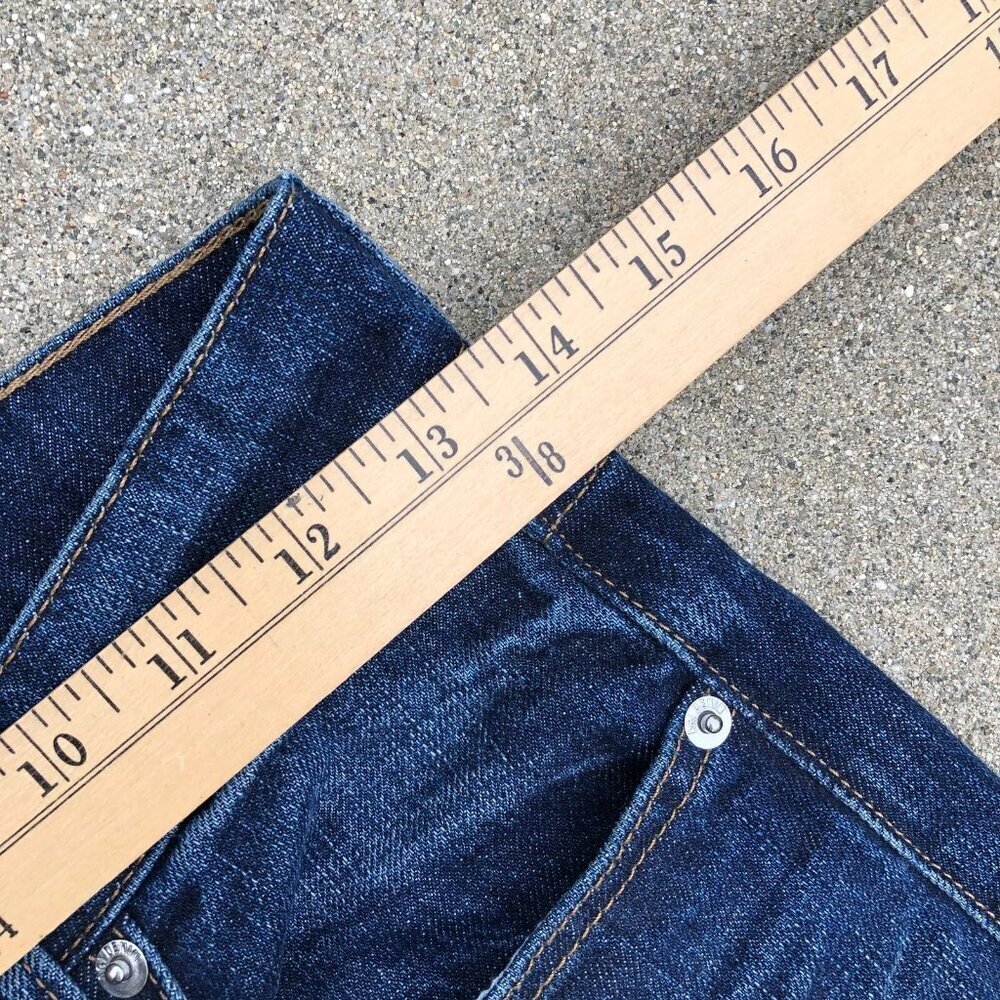 AGI DENIM Denim Jeans Men's 28 x 28 Dark Wash Blue Authentic Futures But… - Picture 10 of 11